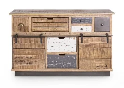 CREDENZA IN LEGNO 2 ANTE - TUDOR