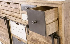 CREDENZA IN LEGNO 2 ANTE - TUDOR