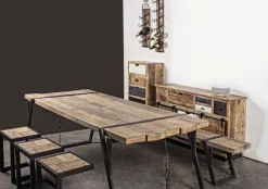 CREDENZA IN LEGNO 2 ANTE - TUDOR