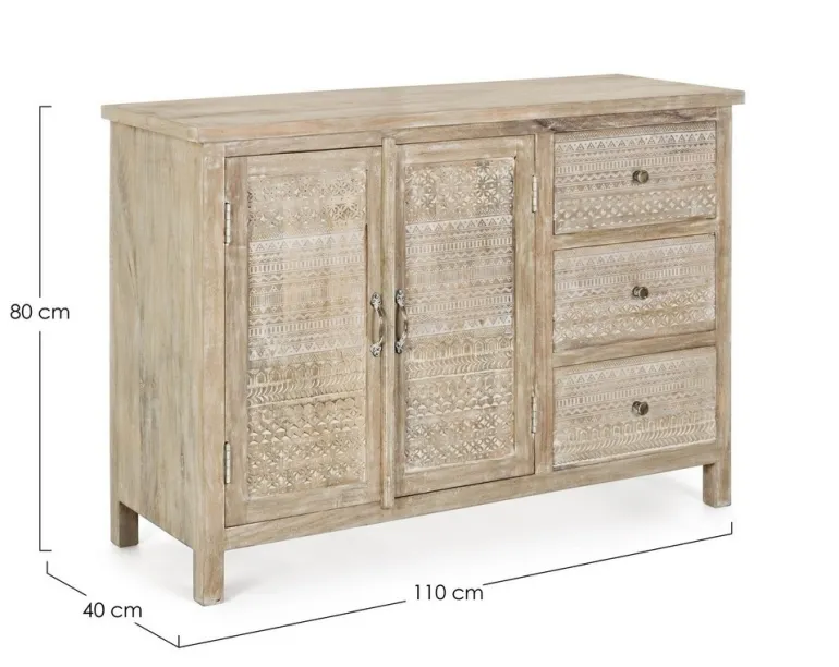 CREDENZA IN LEGNO 2 ANTE - MAYRA