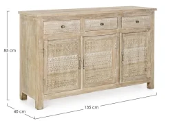 CREDENZA IN LEGNO 3 ANTE - MAYRA