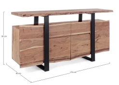 CREDENZA IN LEGNO - ARTUR