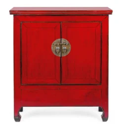 CREDENZA IN LEGNO ROSSO - JINAN