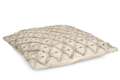 CUSCINO CHANDER BIANCO-NATURALE 80X80