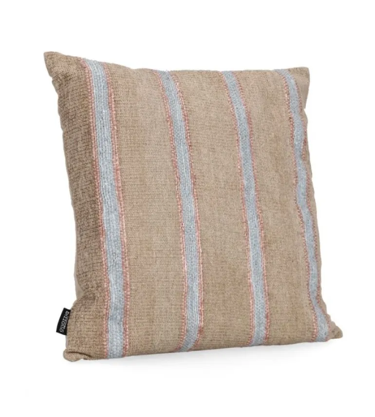 CUSCINO JAWLA NATURALE BLU 50X50