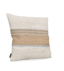 CUSCINO KARADA CREMA NATURALE BLU 45X45