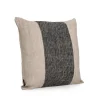 CUSCINO MANPUR NERO NATURALE 45X45