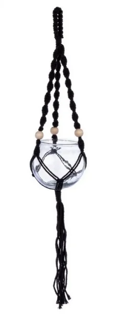 C.VASO SOSPESO PERUVIAN C-VT NERO