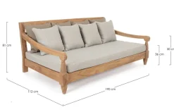 DAYBED C-C BALI NATURAL - FSC