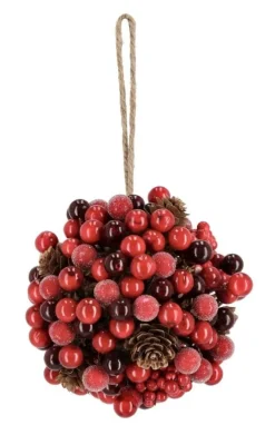 DECOR SFERICA ELINOR BACCA ROSSO D125