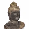 DECORAZIONE BUDDHA TESTA GRIGI ORO H45