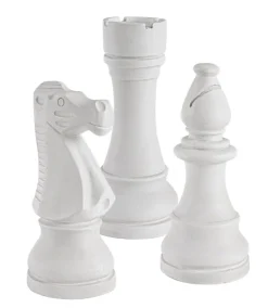 DECORAZIONE CHESS 3FIGURE BIANCO ASS3