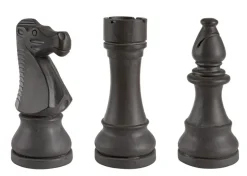 DECORAZIONE CHESS 3FIGURE ANTRACITE ASS3