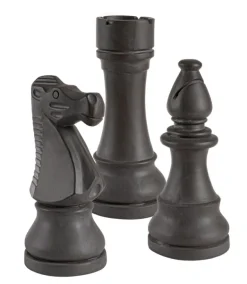 DECORAZIONE CHESS 3FIGURE ANTRACITE ASS3