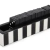 DECORAZIONE DOMINO FORTUNE NERO 20,5X4,5