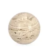 DECORAZIONE TIKAR SFERA MARMO BEIGE D7