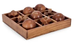 DECORAZIONE TRIS FORTUNE LEGNO 28,5X28,5