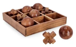 DECORAZIONE TRIS FORTUNE LEGNO 28,5X28,5