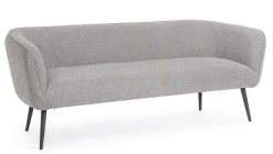 DIVANO 3 POSTI EFFETTO BOUCLE' GRIGIO - AVRIL