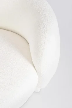 DIVANO EFFETTO BOUCLE' BIANCO - TECLA