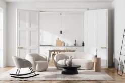 DIVANO EFFETTO BOUCLE' NATURALE - TECLA