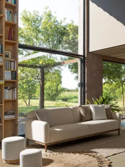 DIVANO EFFETTO BOUCLE' NATURALE - DETROIT