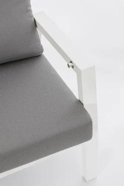 DIVANO IN ALLUMINIO BIANCO JX11 - KLEDI