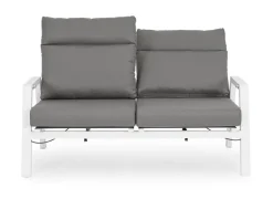 DIVANO IN ALLUMINIO BIANCO JX11 - KLEDI