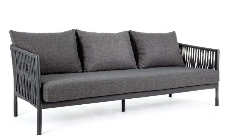 DIVANO IN CORDA PER ESTERNO ANTRACITE WG21 - FLORENCIA