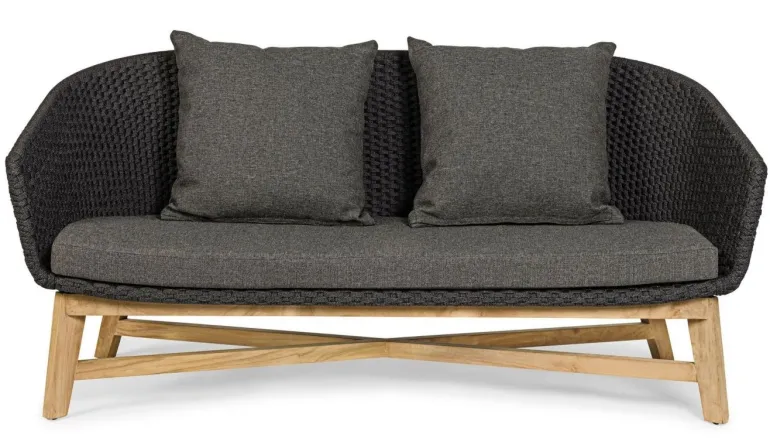 DIVANO IN CORDA PER ESTERNO ANTRACITE- COACHELLA