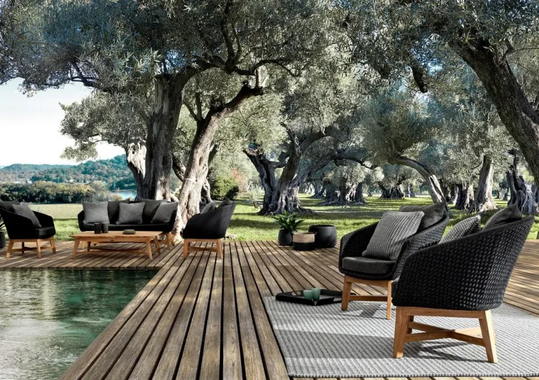 DIVANO IN CORDA PER ESTERNO ANTRACITE- COACHELLA