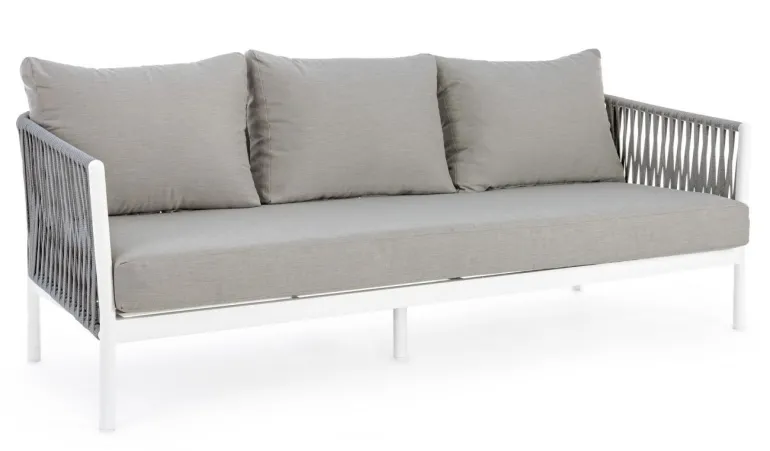 DIVANO IN CORDA PER ESTERNO BIANCO WG20 - FLORENCIA