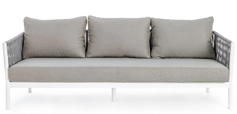 DIVANO IN CORDA PER ESTERNO BIANCO WG20 - FLORENCIA