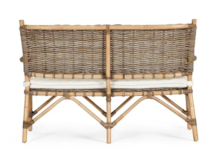 DIVANO IN FIBRE NATURALI CON CUSCINI - TARIFA