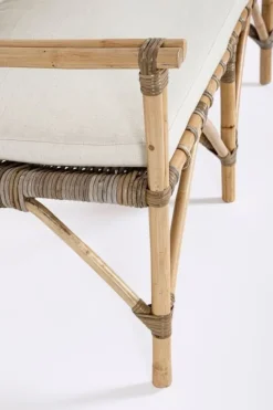 DIVANO IN FIBRE NATURALI CON CUSCINI - TARIFA