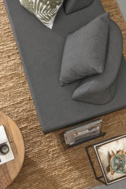 DIVANO IN TESSUTO PER ESTERNO ANTRACITE - PIPER