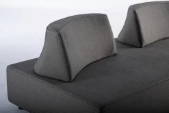 DIVANO IN TESSUTO PER ESTERNO ANTRACITE - PIPER