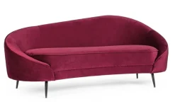DIVANO IN VELLUTO COLOR WINE - SERAPHIN