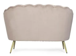 DIVANO IN VELLUTO GRIGIO CHIARO - GILIOLA