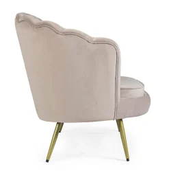 DIVANO IN VELLUTO GRIGIO CHIARO - GILIOLA