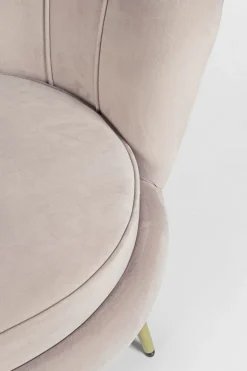 DIVANO IN VELLUTO GRIGIO CHIARO - GILIOLA