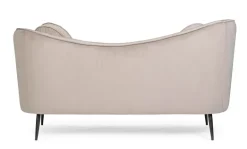 DIVANO IN VELLUTO GRIGIO CHIARO - CANDIS