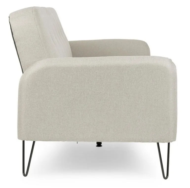 DIVANO LETTO IN TESSUTO BEIGE - BRIDJET