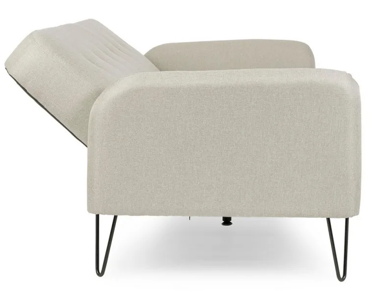 DIVANO LETTO IN TESSUTO BEIGE - BRIDJET