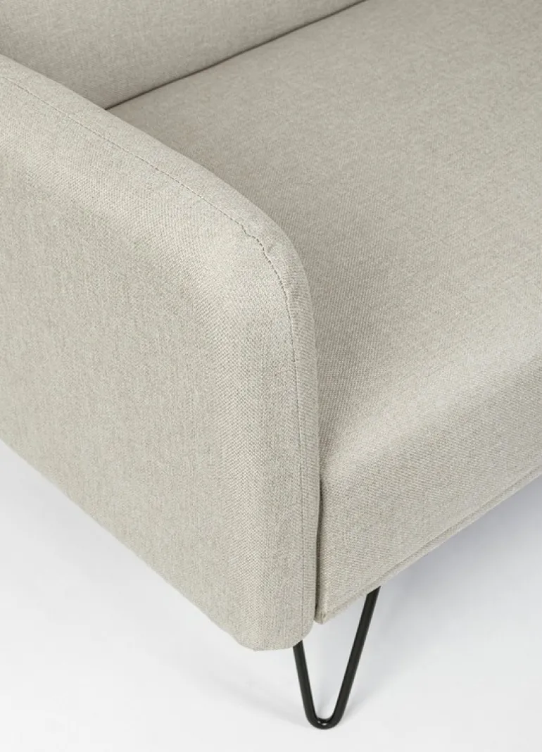 DIVANO LETTO IN TESSUTO BEIGE - BRIDJET