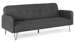 DIVANO LETTO IN TESSUTO NERO - BRIDJET