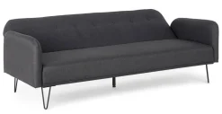 DIVANO LETTO IN TESSUTO NERO - BRIDJET