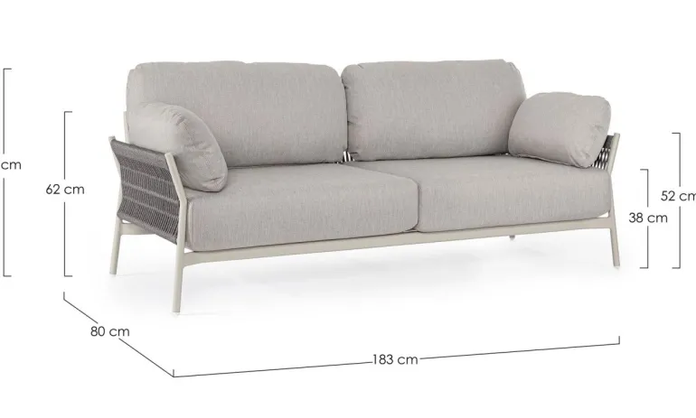 DIVANO 2P C-C PARDIS AGATE QS26