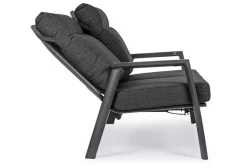DIVANO RECLINABILE IN ALLUMINIO ANTRACITE JX55 - KLEDI