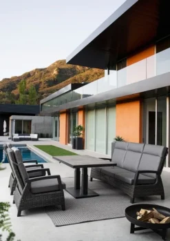 DIVANO RECLINABILE IN ALLUMINIO ANTRACITE JX55 - BRITTON